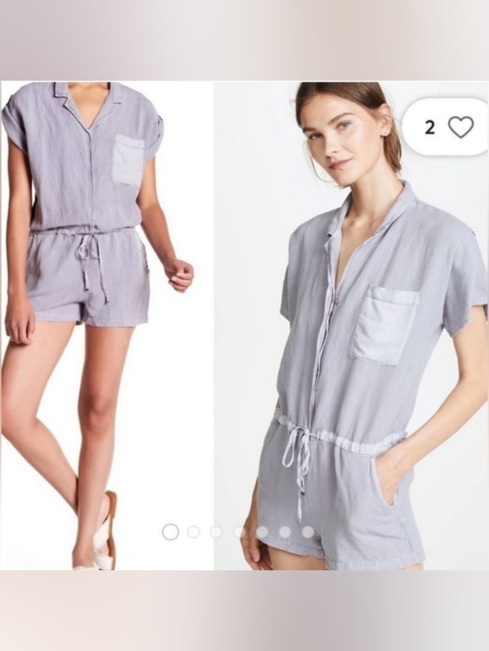 YFB Light Purple Jumpsuit With Pockets